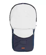 Navy fleece romperzak voor wandelwagen