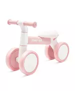 Loopfiets Roze Wit - Ergonomische Zitting
