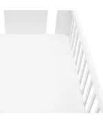 Hoeslaken 60x120 cm - Wit - Jersey Katoen voor Ledikant