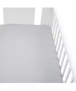 Hoeslaken 60x120 cm - Grijs - Jersey Katoen