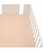 Hoeslaken 60x120 cm - Beige - Jersey Katoen - Ledikant