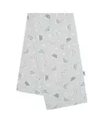 Hydrofiele Luier 70x80 cm - Grijze Doek met Beertjes