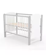 Klassiek Wit-Grijs Kinderbed - Baby Meubels