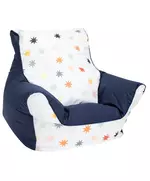Zitzakstoel voor Kinderen - Sterpatronen - Blauw