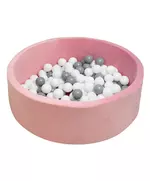 Droge Ballenbak voor Kinderen - Roze met Speelballen
