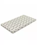 Babymatras 120x60 cm - Basic Foam met Teddyprint