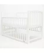 Ledikant Wit - Babybed met schuif en Verstelbare Bodem