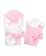 Dubbelzijdige Baby Omslagdoek 80x80 cm - Roze Fairies