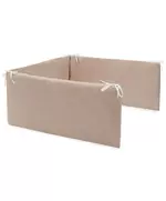 Babybedbumper - Cappuccino Kleur - Veiligheid & Comfort