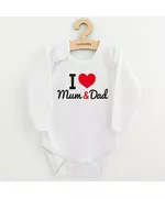 Baby Rompers - I Love Mum & Dad - Katoen - Maat 62 (3-6m)