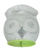 Cotton cap - Grijze muts - Uil ontwerp - Ademend materiaal