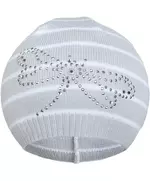 Muts - Gebreid - Katoen - Maat 86/92 - Libelle met rhinestones