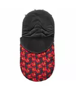 Winter voetenzak rood - fleece & antiallergisch