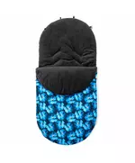 Voetenzak Blauw - Fleece met Minky Voering, Wasbaar