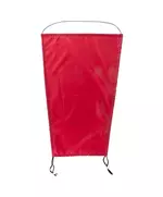 Basic zonnescherm voor kinderwagen rood – verstelbare bescherming tegen zon en wind