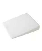 Basic baby hoofdkussen - wigvormig voor kinderwagen wit 30x37 cm