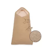 Teddy beige wikkelslaapzak 55x40 cm – zacht en veilig