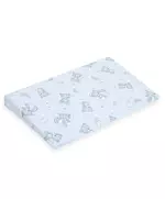 Katoenen kussensloop voor wigkussen 59x37 cm blauw