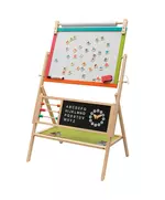 Montessori Houten 2-in-1 Schoolbord - Zwart