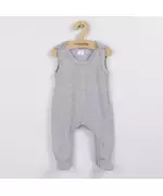 Baby kleding - Classic II onesie - Mouwloos - Grijs - maat 50