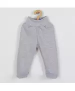 babykleding - baby onesies grijs - maat 80 (9-12m) - baby sokken met voetjes