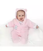 Winterjas - Fleece - Teddyberen - Maat 80 (9-12 maanden)