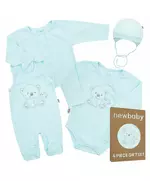 Baby Clothing - 4 Piece Gift Set - Lichtblauw - Berenprint