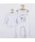Babyset - 2-delige set - Jasje met lange mouwen - Mouwloos rompertje