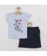 Kledingset - T-shirt met rokje - Vlinders - Maat 62 (3-6 maanden)