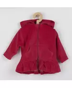 Vest met Capuchon - Donkerrood - Maat 62 (3-6 maanden)