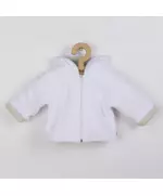Babyjack - Luxe winterjas met capuchon - White Wellsoft