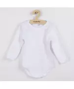 Baby rompers - Lange mouwen - Wit - Maat 50 - 100% katoen