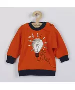 Baby T-Shirt - Katoen - Oranje - Lange Mouwen - Maat 62