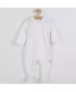 Jumpsuit - Wit - Katoen - Maat 80 (9-12 maanden) - Babykleding