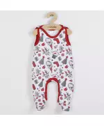 Babyromper - Mouwloos - Maat 68 (4-6 maanden) - Kerstmotief