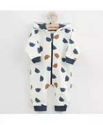 Jumpsuit - Langemouwen - Capuchon - Berenpatroon - 18-24 maanden