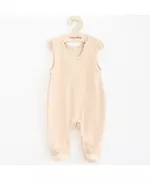 Baby Romper - Praktisch - Beige Katoen - Maat 74 (6-9 maanden)