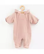 Jumpsuit - Lichtroze - Capuchon - Maat 68 (4-6 maanden)