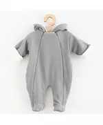 Baby Jumpsuit - Grijs - Met Capuchon - Maat 80 (9-12 maanden)