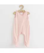 Babypyjama - Lichtroze - Maat 74 - 100% Katoen - Voetjes
