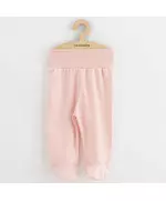 Babykleding - Babybroekjes met voetjes - Lichtroze - Maat 74 (6-9 maanden)