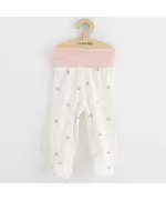 Babybroekje - Wit met beertjes en letter C - Maat 74 (6-9 maanden)