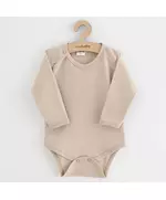 Baby bodysuit - Lichtbeige - Lange mouwen - Maat 74 (6-9 maanden)