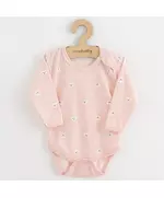 Baby body - teddy bear - roze - lange mouwen - maat 86
