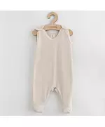Baby onesie - Effen beige - Maat 80 (9-12 maanden) - Drukknopen