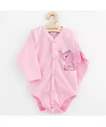 Babyromper - Lange mouwen - Schattige 3D olifant - 100% katoen