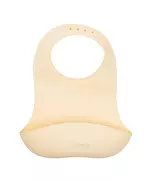 Slabbetje - Silicone - Beige - 100% BPA-vrij - Verstelbare nekband