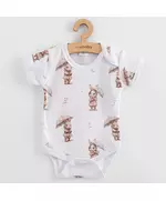 Babyromper - Korte Mouwen - Katoen - Konijntjes - OEKO-TEX