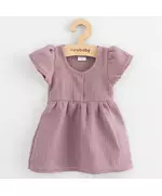 Babyjurkje - Katoen - Korte Mouwen - Lavendel - Ruffled Rok