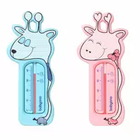 Giraffe drijvend badthermometer groen